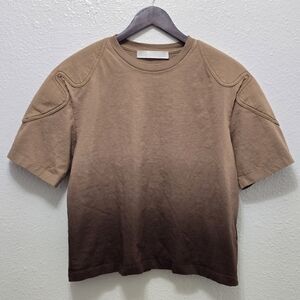Dion Lee Sunfade Padded Shoulder T-shirt, L